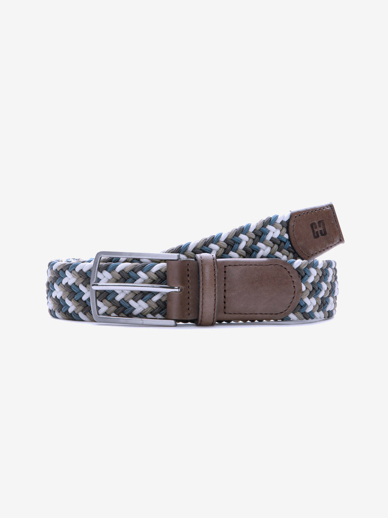 GUERTEL73 - blauw-donkerbruin